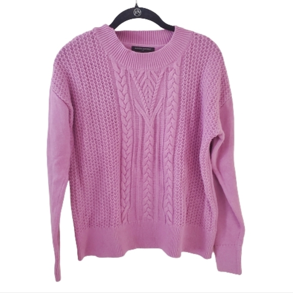 Banana Republic Factory Round Neck Purple Pullover Knit Sweater - Picture 5 of 7